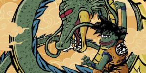 Das Meme "Pepe der Frosch" (Pepe the frog) wird gern für Online-Spaß verwendet, wie hier als Satire auf Son Goku aus dem Anime Dragon Ball Z. Doch das Meme wurde auch schon von politischen Extremisten für Kampagenn verwendet (Foto CC0 von Yungart via Pixabay).